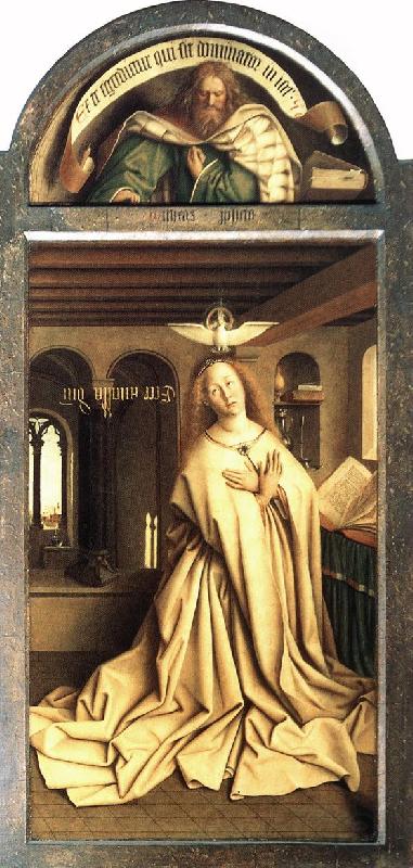 EYCK, Jan van Mary of the Annunciation Norge oil painting art